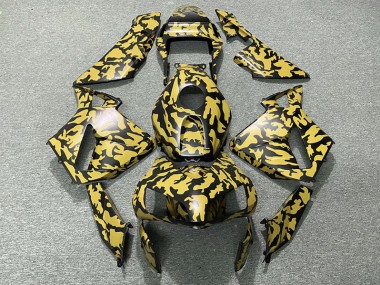 Gelb Tarnung 2003-2004 CBR600RR Motorrad Verkleidung