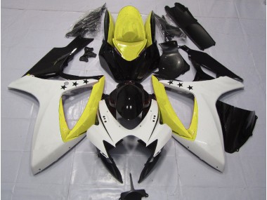 Gelber Stern 2006-2007 GSXR 600-750 Motorrad Verkleidung