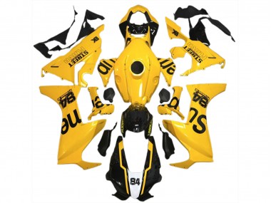 Gelber Street Flava 2017-2023 CBR1000RR Motorrad Verkleidung