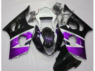 Glanz Lila & Weiß 2003-2004 GSXR 1000 Motorrad Verkleidung