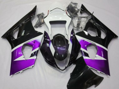 Glanz Lila & Weiß 2003-2004 GSXR 1000 Motorrad Verkleidung