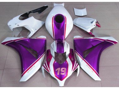 Glanz Lila & Weiß 2008-2011 CBR1000RR Motorrad Verkleidung