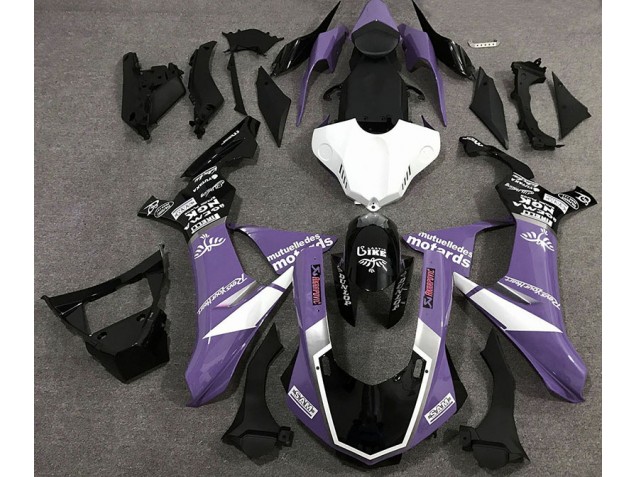 Glanz Lila Logo-Stil 2015-2019 R1 Motorrad Verkleidung
