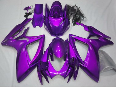 Glanz Lila Schlicht 2006-2007 GSXR 600-750 Motorrad Verkleidung