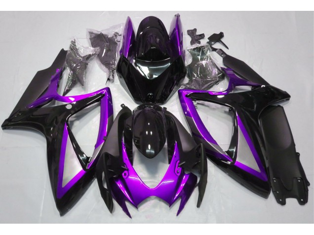 Glanz Lila & Schwarz 2006-2007 GSXR 600-750 Motorrad Verkleidung