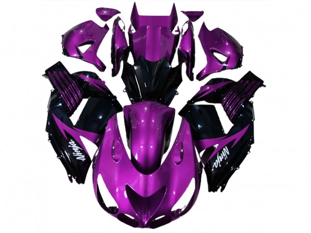 Glanz Lila & Schwarz 2006-2011 ZX14R Motorrad Verkleidung