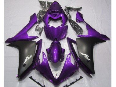 Glanz Lila & Schwarz 2007-2008 R1 Motorrad Verkleidung