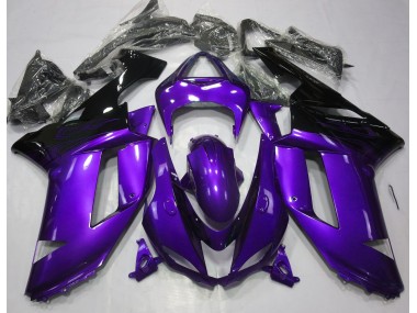 Glanz Lila & Schwarz 2007-2008 ZX6R Motorrad Verkleidung