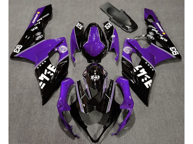 Glanz Lila & Schwarz Benutzerdefiniert 2005-2006 GSXR 1000 Motorrad Verkleidung