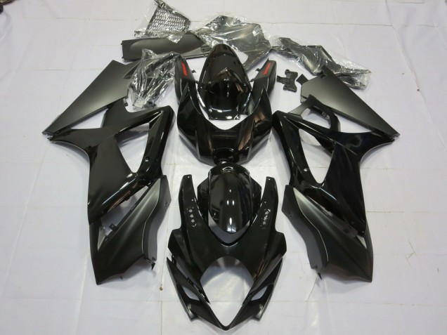 Glanz & Matt Schwarz 2007-2008 GSXR 1000 Motorrad Verkleidung
