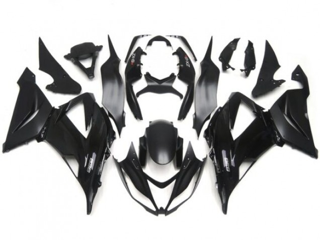Glanz/Matt Schwarz Einfache Glatte Aufkleber 2013-2018 ZX6R Motorrad Verkleidung