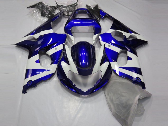 Glänzend Blau & Weiß 2000-2002 GSXR 1000 Motorrad Verkleidung