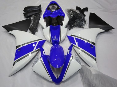 Glänzend Weiß & Blau 2009-2011 R1 Motorrad Verkleidung