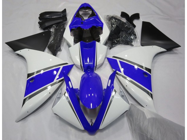 Glänzend Weiß & Blau 2009-2011 R1 Motorrad Verkleidung