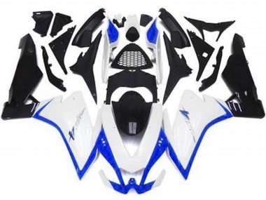 Glänzend Weiß & Blau 2010-2015 RSV4 1000 Motorrad Verkleidung