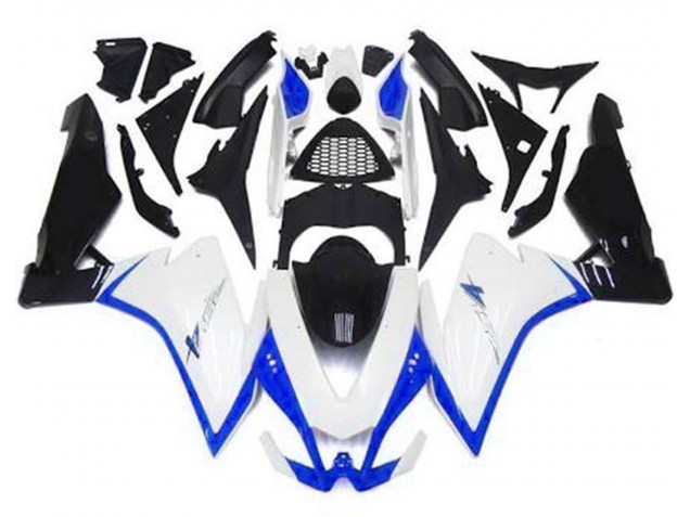 Glänzend Weiß & Blau 2010-2015 RSV4 1000 Motorrad Verkleidung