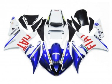 Glänzend Weiß & Blau Fiat 2002-2003 R1 Motorrad Verkleidung