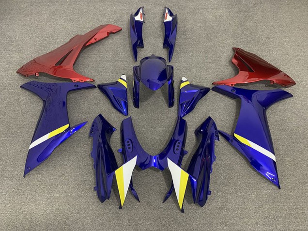Glänzend Blau & Pink 2011-2024 GSXR 600-750 Motorrad Verkleidung