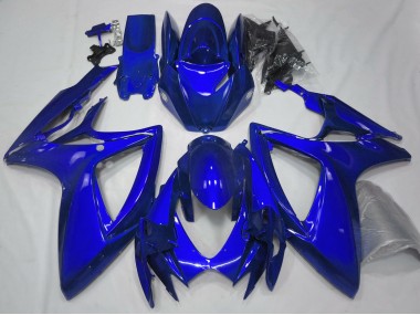 Glänzend Blau Plain 2006-2007 GSXR 600-750 Motorrad Verkleidung
