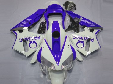 Glänzend Weiß & Blau Pramac 2003-2004 CBR600RR Motorrad Verkleidung