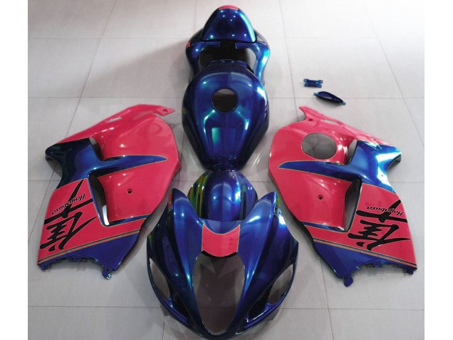Glänzend Blau & Rot 1997-2007 GSXR 1300 Motorrad Verkleidung
