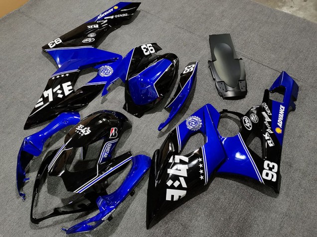 Glänzend Blau & Schwarz 2005-2006 GSXR 1000 Motorrad Verkleidung