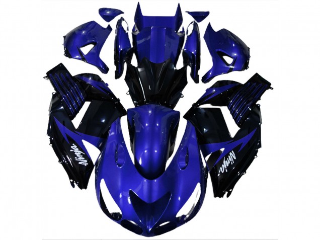 Glänzend Blau & Schwarz 2006-2011 ZX14R Motorrad Verkleidung