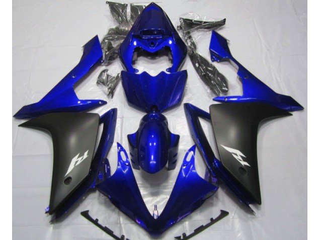 Glänzend Blau & Schwarz 2007-2008 R1 Motorrad Verkleidung