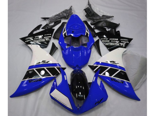Glänzend Blau Weiß & Schwarz 2012-2014 R1 Motorrad Verkleidung