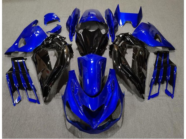 Glänzend Blau & Schwarz 2012-2021 ZX14R Motorrad Verkleidung