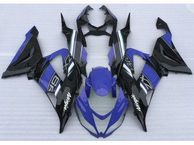 Glänzend Blau & Schwarz 2013-2018 ZX6R Motorrad Verkleidung