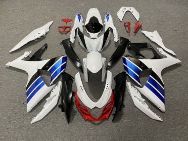 Glänzend Weiß Blau Schwarz & Rot 2009-2016 GSXR 1000 Motorrad Verkleidung