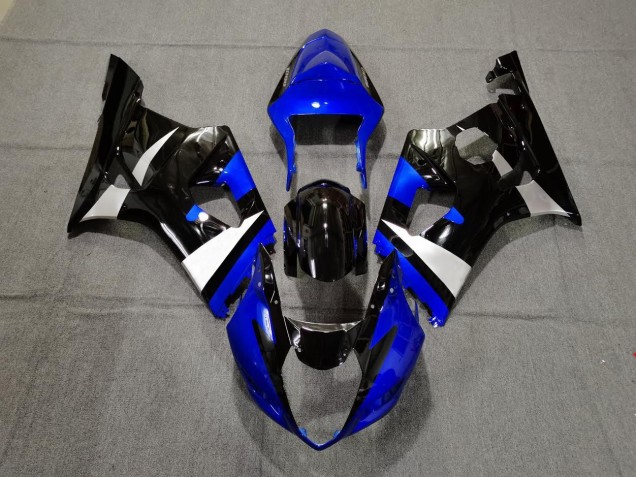 Glänzend Blau Schwarz & Silber 2003-2004 GSXR 1000 Motorrad Verkleidung