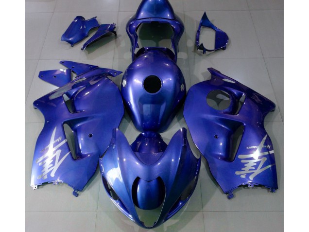 Glänzend Blau & Silber Logo 1997-2007 GSXR 1300 Motorrad Verkleidung Glänzend Blau & Silber Logo 1997-2007 GSXR 1300 Motorrad Verkleidung