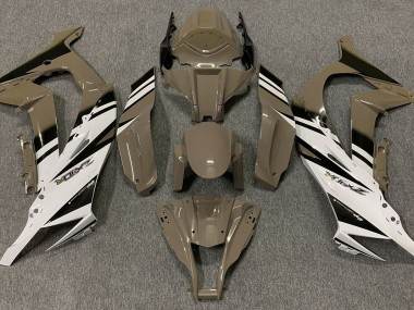 Glänzend Braun & Weiß 2011-2015 ZX10R Motorrad Verkleidung