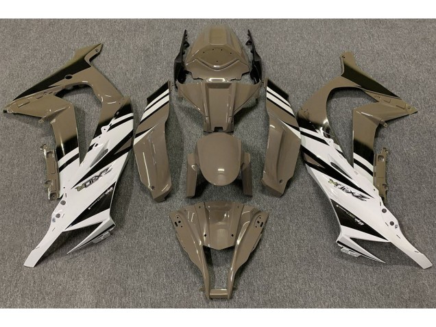 Glänzend Braun & Weiß 2011-2015 ZX10R Motorrad Verkleidung