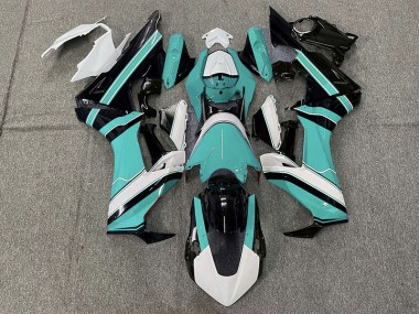 Glänzend Cyan Weiß & Schwarz 2017-2023 CBR1000RR Motorrad Verkleidung