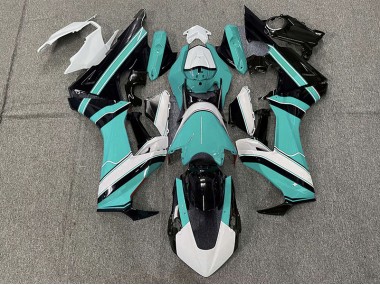 Glänzend Cyan Weiß & Schwarz 2017-2023 CBR1000RR Motorrad Verkleidung