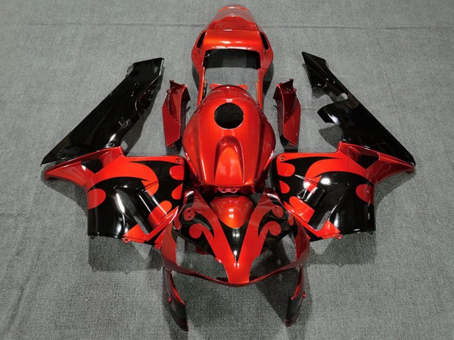 Glänzend Dunkelorange 2003-2004 CBR600RR Motorrad Verkleidung