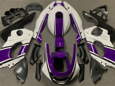 Glänzend Weiß & Dunkelviolett 1998-2007 YZF600 Motorrad Verkleidung
