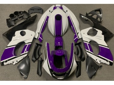 Glänzend Weiß & Dunkelviolett 1998-2007 YZF600 Motorrad Verkleidung