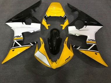 Glänzend Gelb & Weiß 2003-2004 R6 Motorrad Verkleidung