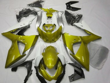 Glänzend Gelb & Weiß 2009-2016 GSXR 1000 Motorrad Verkleidung