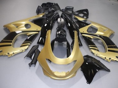 Glänzend Gold & Schwarz 1998-2007 YZF600 Motorrad Verkleidung