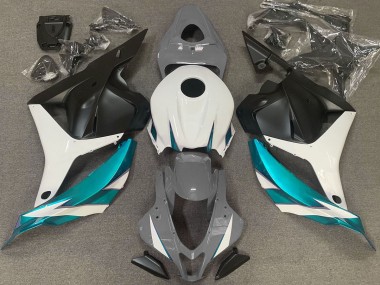Glänzend Grauweiß & Hellblau 2009-2012 CBR600RR Motorrad Verkleidung