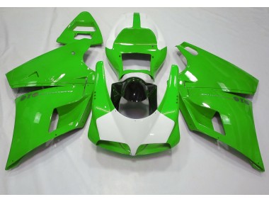 Glänzend Grün & Weiß 1993-2005 Ducati 996 748 916 998 Motorrad Verkleidung