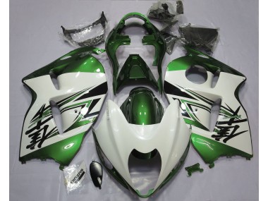 Glänzend Weiß & Grün 1997-2007 GSXR 1300 Motorrad Verkleidung