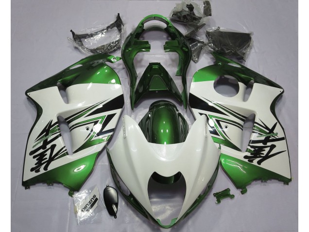 Glänzend Weiß & Grün 1997-2007 GSXR 1300 Motorrad Verkleidung