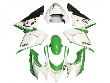 Glänzend Weiß & Grün 2004-2005 ZX10R Motorrad Verkleidung