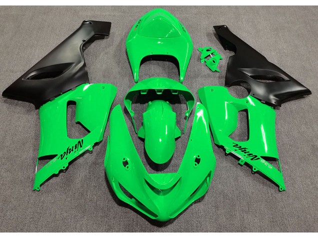 Glänzend Grün 2005-2006 ZX6R Motorrad Verkleidung Glänzend Grün 2005-2006 ZX6R Motorrad Verkleidung